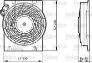 696355 VALEO ventilátor chladenia motora 696355 VALEO