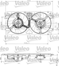 698359 Větrák, chlazení motoru VALEO