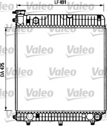 730883 Chladič, chlazení motoru VALEO