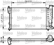 730983 Chladič, chlazení motoru VALEO