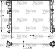 731166 Chladič, chlazení motoru VALEO