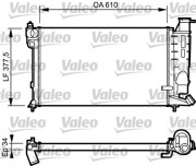 731391 VALEO chladič motora 731391 VALEO