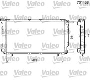 731438 VALEO chladič motora 731438 VALEO