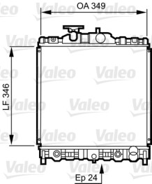 731473 Chladič, chlazení motoru VALEO