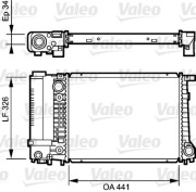 731520 Chladič, chlazení motoru VALEO