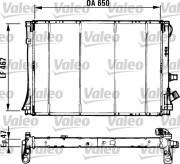 731529 Chladič, chlazení motoru VALEO