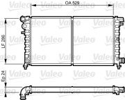 731530 Chladič, chlazení motoru VALEO