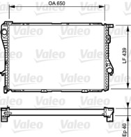 731764 Chladič, chlazení motoru VALEO