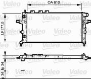 732548 Chladič, chlazení motoru VALEO