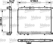 732616 Chladič, chlazení motoru VALEO