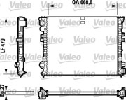 732692 Chladič, chlazení motoru VALEO