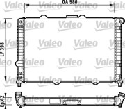 732722 Chladič, chlazení motoru VALEO