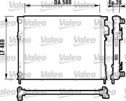 732846 Chladič, chlazení motoru VALEO