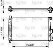 732897 Chladič, chlazení motoru VALEO