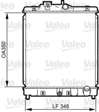 734117 Chladič, chlazení motoru VALEO