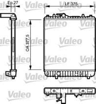 734330 Chladič, chlazení motoru VALEO