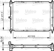 734437 Chladič, chlazení motoru VALEO
