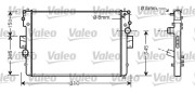 734448 Chladič, chlazení motoru VALEO