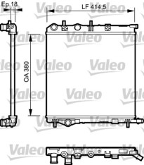 734921 Chladič, chlazení motoru VALEO