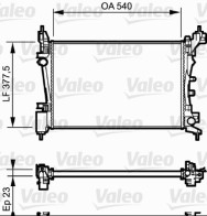 735042 Chladič, chlazení motoru VALEO