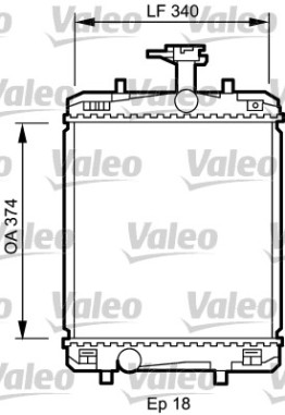 735072 Chladič, chlazení motoru VALEO