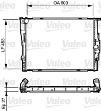 735166 Chladič, chlazení motoru VALEO