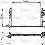 735181 Chladič, chlazení motoru VALEO