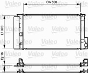 735250 VALEO chladič motora 735250 VALEO