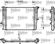 735463 Chladič, chlazení motoru VALEO