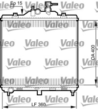 735499 Chladič, chlazení motoru VALEO