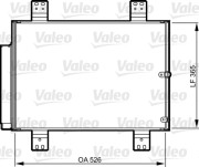 814206 Kondenzátor, klimatizace VALEO