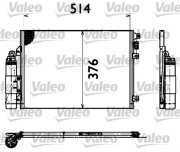 817428 Kondenzátor, klimatizace VALEO