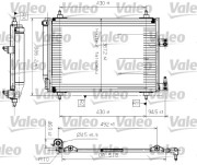 817465 Kondenzátor, klimatizace VALEO