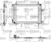 817524 Kondenzátor, klimatizace VALEO