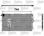 817582 Kondenzátor, klimatizace VALEO