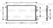 818037 Kondenzátor, klimatizace NEW PART VALEO