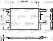 818116 Kondenzátor, klimatizace NEW PART VALEO