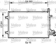 818194 Kondenzátor, klimatizace VALEO