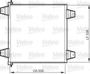 818986 Kondenzátor, klimatizace NEW PART VALEO