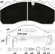 882202 Brzdové destičky OPTIPACK VALEO