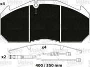 882216 VALEO sada brzdových platničiek kotúčovej brzdy 882216 VALEO