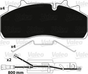 882227 Brzdové destičky OPTIPACK VALEO