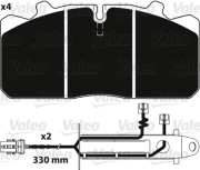 882229 Brzdové destičky OPTIPACK VALEO