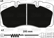 882234 Brzdové destičky OPTIPACK VALEO