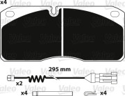 882236 Sada brzdových destiček, kotoučová brzda OPTIPACK VALEO