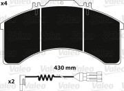 882237 Sada brzdových destiček, kotoučová brzda OPTIPACK VALEO