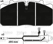 882238 Sada brzdových destiček, kotoučová brzda OPTIPACK VALEO