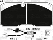 882255 Brzdové destičky OPTIPACK VALEO