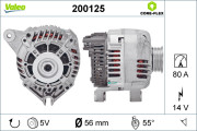 200125 generátor VALEO CORE-FLEX VALEO