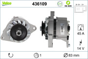 436109 generátor VALEO RE-GEN REMANUFACTURED VALEO